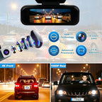 Dash Cam Front and Rear, 4K+1080P Dash Camera for Cars, 7Track Dual Car Camera with WiFi/APP Control, 64GB Card, 3.19" IPS Screen, WiFi, HDR, Night Vision, Parking Mode, Loop Recording