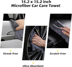 Professional Car Interior Detailing Kit - Scratch-Free Brushes, Vent Cleaner & Gel for Deep Clean | 10-Piece Set to Clean Leather Dashboard AC Vents (SUV Truck Car)
