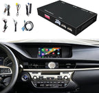 Wireless CarPlay Android Auto Decoder Retrofit Kits Compatible with Lexus ES200 ES250 ES260 ES300 ES350 for Joystick/Small touchpad from 2015-2020, Supprot Navigation, Mirror Link, Back-up Camera