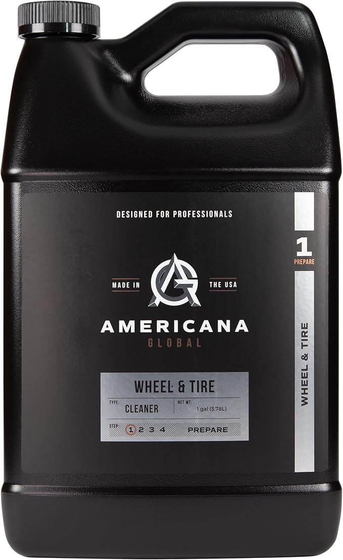 Wheel & Tire Cleaner, 1-Gallon - High Foaming 2-in-1 Formula for Brake Dust, Grime, and Dirt