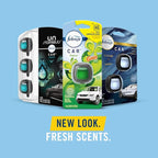 Febreze Car Vent Clip, Downy Calm Scent, 0.13 oz Total, (Pack of 4)