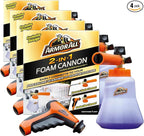 Armor All 2-in-1 Foam Cannon Kit,Car Cleaning Kit Connects to Power Washers and Garden Hoses for Vehicle Cleaning,Includes Foam Cannon,Foam-Applicator and Ergonomic Adaptor,(Pack of 4)