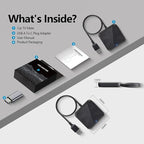 Wireless Carplay Adapter, Android Auto Adapter 2025 Carplay, Plug and Play, Convert Wired to Wireless Supports Car Original Control, Mini Car Play Box for Cars