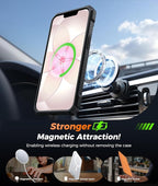 FNTCASE for iPhone 17e Phone Case: for iPhone 16e Case with [360 Spin Magnetic Ring Kickstand] [Compatible for MagSafe] [Screen Protector] Heavy Duty Military Grade Protection Case Translucent Orange