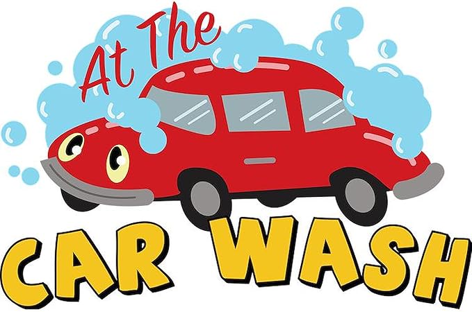 CafePress The Car Wash 10" x 3", Bumper Magnet