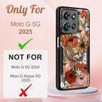 for Moto G 2026/2025 Case Women - Compatible with MagSafe Cute Girls Magnetic Protective Phone Cover Girly Mushroom Flower Heavy Duty Shockproof Design for Motorola Moto G 5G 2025 Cases