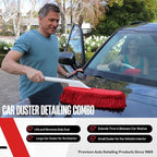 The Original California Car Duster Detailing Kit with Plastic Handle, Model Number: 62445 , Red