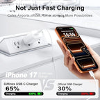 Phone 17 16 15 Charger Fast Charging,30W USB C Phone 17 16 15 Pro Max Charger Block & 8FT Long Type C Cable Cord for i.Phone 17/Air/17 Pro/17 Pro Max/16/16 Pro/16 Pro Max/15/15 Pro Max,White