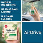 Car Air Freshener Tropical Bora-Bora 2 Pack Coconut Hanging Air Freshener Diffuser, Cute Car Accessories Air Freshner for Women & Men Gift Non-Toxic Car Scent Long Lasting Oil Diffuser Made in USA