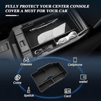 BIBIBO Upgraded for 2024-2026 Subaru Crosstrek Center Console Organizer Tissues Holder 2023-2026 Subaru Crosstrek/2026 Crosstrek Hybrid &2024+ Subaru Impreza Console Insert Tray Tissues Box Crosstrek