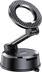Vacuum Magnetic Car Phone Holder, 360°Adjustable, Compatible with iPhone 12-17 Series & Dashboard Mount & Tesla, 80+LBS Strong Suction Cup Phone Holders for Your Car, MagSafe-Compatible (Carbon Fiber)