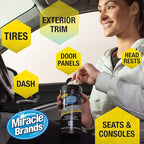 Miracle Brands Auto Protectant Wipes - 30 Count, Clean & Protect Auto Surfaces Including Finished Leather, Plastic, Vinyl and Rubber