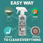 Chemical Guys Nonsense Colorless & Odorless All Surface Cleaner - Interior Cleaner, Safe for Vinyl, Rubber, Plastic, Carpet, and Upholstery, pH Balanced, Residue-Free, Unscented, 16 Fl Oz, Pack of 2