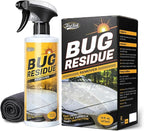 Bug Remover for Cars Exterior - Tree Sap Remover for Car, Quickly Dissolves Bird Poop, Water Spots, Resin & Grease - Safe on Paint, Glass, Chrome & Rubber, Microfiber Towel for Easy Cleaning, 16 fl oz