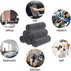 SINLAND Microfiber Car Drying Towels Ultra Absorbent,No Streaks,Scratches, or Water Spots,Wash Cleaning Auto Detailing Towels 400gsm 16inch x 24inch 6Pack Grey