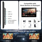 14 inch 4K Android Car TV Headrest Monitor for Cars Back seat Rear Entertainment System, Support Wireless Phone Link Touch Screen,with WiFi/Bluetooth/HDMI/USB/Video Player 4G+64G 8core (1PCs)