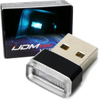 iJDMTOY Aqua Ice Blue USB Plug-in Miniature/Nano LED Car Interior Ambient Accent Lighting Kit