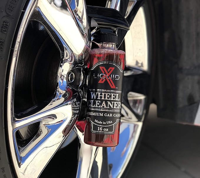 Liquid X Wheel Cleaner - Easily Removes Stubborn Brake Dust, Non-Acidic Formula - Non-Corrosive Removes Grease & Grime (1 Gallon)