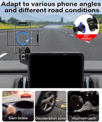 Magnetic Car Phone Mount for 2025 2026 Volvo EX30 Accessories, for MagSafe Strong Magnets Cell Phone Holder 12.3-Inch Screen Cradles, with Portable Phone Gripper 360° Rotation