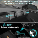BestEvMod Dashboard Car 1/4 Screw Mount Phone Holder Tablet Mag Safe Compatible with Refreshed Tesla Model Y Juniper Model 3 Highland fits for All Phones & Android 360° Adjustable (Tablet Holder)