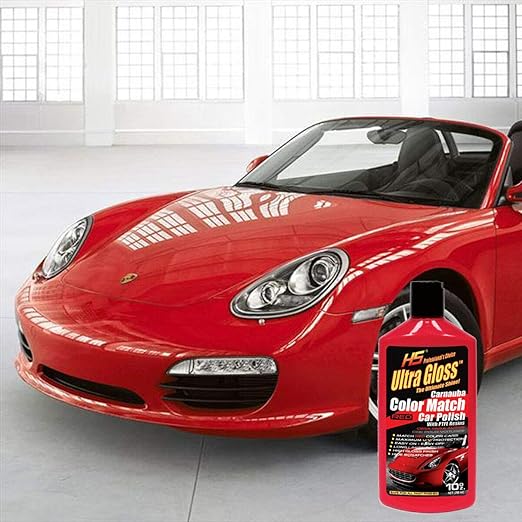 HS UltraGloss Carnauba Red Color Match Car Polish with PTFE results. The Professional Choice. 10 oz. (10 Oz)