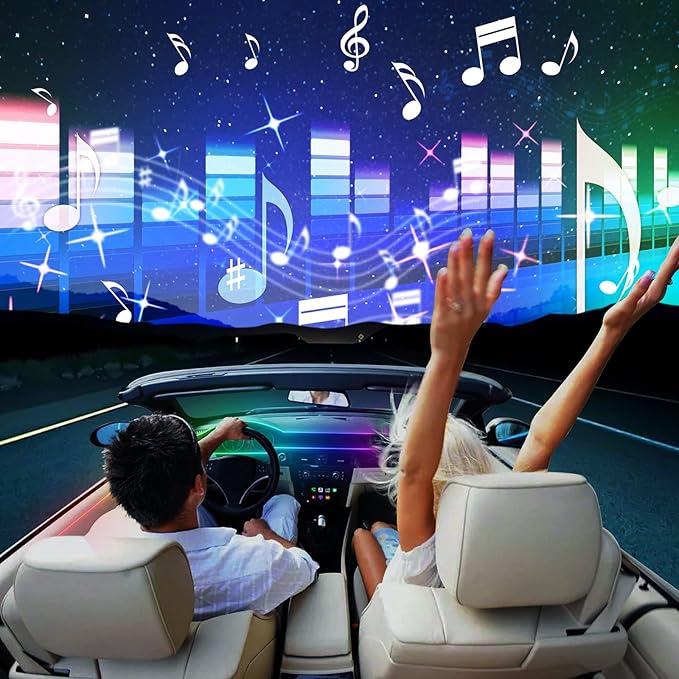 Dreamcolor Acrylic Interior Car LED Strip Light 43-inch, Fits Dreamcolor Main Controller and Sub-Controller Kit (Not Included)