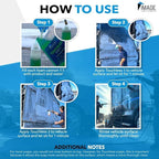 Image Wash Touchless Foam Cannon Kit, 2-Step Touchless Wash System with Dual Foam Cannons, Safe for Polished Aluminum, Wax & Ceramic Coatings, Biodegradable, 128 fl oz