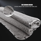 SPTA Drying Towel, Car Wash Drying Towel for Car wahing, Highly Absorbent, 1Pack Large Microfiber Towel Without Scratches or Water Spots, 26.4 x 38.2 inch, Grey-MT035