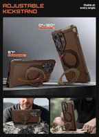 SUPCASE for Samsung Galaxy S26 Ultra Case with Kickstand (Unicorn Beetle Grip), [Wireless Charge Compatible] [Military-Grade Protection] Heavy-Duty Magnetic Phone Case for S26 Ultra 6.9 Inch, Brown