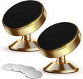 [2 Pack Magnetic Phone Mount,[Upgrade Magnet] Magnetic Phone Holder for Car, Dashboard Phone Holder Mount 360 Adjustable,Car Mount for iPhone Samsung etc All Smartphones (Gold)