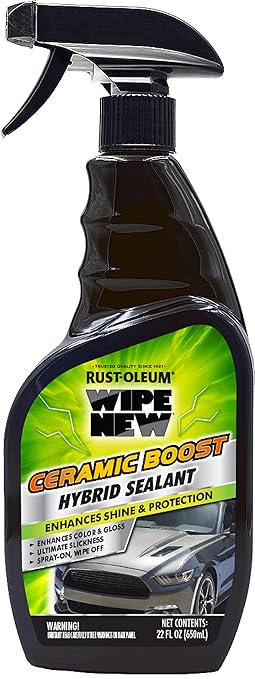 Wipe New Rust-Oleum 381404 Ceramic Boost Hybrid Sealant, 22 oz