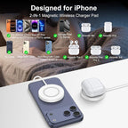 for Pixel Wireless Charger Magnetic Wireless Charger Fast Charging Pad Pixelsnap Phone Charger for Google Pixel 10a 10 Pro 10 Pro XL 9A 9,15W MagSafe Charger USB-C/A Compatible iPhone 17 Pro Max 16 15