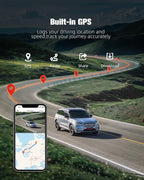 CATCATCH 4 Channel Dash Cam 360° View,4K Front and Rear Dash Camera for Cars,WDR Night Vision,Smart Voice Control,Built-in WiFi&GPS,G-Sensor,24H Parking Mode,Free 64GB SD Card,Suction Cup