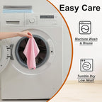 80 Pack Microfiber Cleaning Cloth Roll,Lint Free Rags & Tear Away Reusable Towels Washable Scratch,Ultra Absorbent Dish Rags(12" x 12") for Car Kitchen Home Garage-Pink