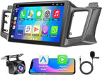 4GB+64GB Android 13 Car Radio for Toyota RAV4 2013-2018, 10.2 Inch Touch Screen Support Wireless CarPlay & Android Auto, Bluetooth 5.2 & Voice Control,GPS & WiFi, Backup Camera Car Stereo