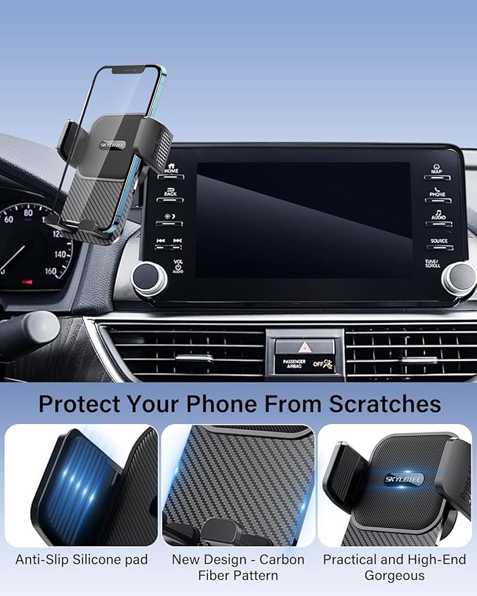Car Phone Holder for Toyota Corolla/Corolla Hatchback 2019-2026/Corolla Cross 2022-2026 Accessories 8-Inch Screen Fixed Clip, Automobile Cradles Phone Mount, Cell Phone Base Not Block Air Vent