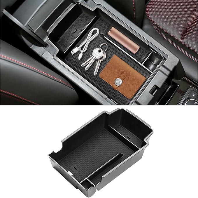 TTCR-II for Chevy Blazer Center Console Organizer 2019-2024 2025, for 2019-2024 2025 Chevy Blazer Console Organizer Tray Secondary Storage Box