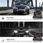 WiFi Magnetic Solar Wireless Backup Camera for Trucks/RV/Trailer, 1080P Rechargeable Rear View Camera Hikity, IP68 Waterproof Reverse Cam, Nigh Version/Type-C Charge/Easy Install, Support iOS&Android