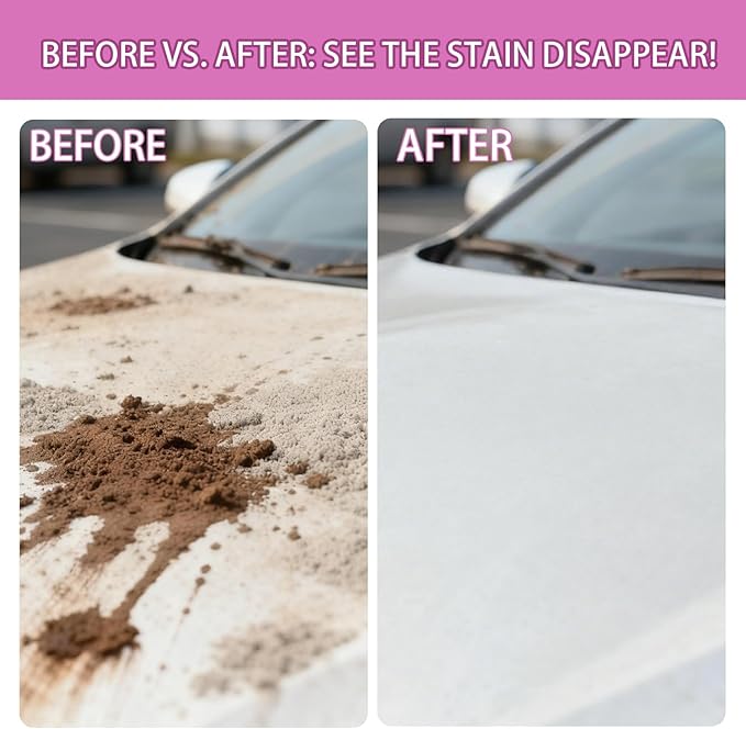 Exterior Car Cleaner - 11x4.5x4.5cm Fast-Dissolving Grease Remover, Powerful Foaming Wash Soap, Scratch-Free Auto Shine Formula | Vehicle Exterior Cleaning Liquid for Sedan SUV RV Truck Windshield Doo