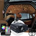 AKEPO Small Size 16W Twinkle RGBW APP Fiber Optic Lights, Music Activated 6.5ft/2m*500pcs*0.03in/0.75mm Optical Fiber Star Ceiling Light Kit for Car Truck Headliner Star/Home