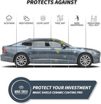 Magic Shield Ceramic Coating PRO 10H - Self-Healing | Long lasting for 2 cars+ | Advanced SiO2 Protection | Easy Application | Candy-Like Gloss | Perfect for Cars, Motorcycles, RVs, and Boats (50ml)
