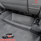 Under Seat Storage Box Compatible with 2025 2026 New Tesla Model Y Juniper Under-Seat Consoles Hidden Compartment Organizer Interior Accessories - TPE, Black (2 Pack)