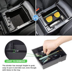 JKCOVER Upgraded Design Center Console Organizer Tray Compatible with Subaru Forester 2024 2023 2022 2021 2020 2019 Interior Armrest Insert Storage Box Easy Removal Accessories