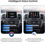 CarPlay Android Auto Adapter Decoder Retrofit Kit Fits Mercedes Benz 2015-2018 A/B/C/E/GLA/GLC/GLS/GLE with NTG System, Supports Wireless CarPlay Android Auto/Mirror Link/Camera/USB Drive/NAV