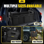 MIKKUPPA Car Trunk Organizer - 70L Collapsible Trunk Organizer for Groceries, Car Storage Organizers for SUV Auto Truck Van with Non Slip Bottom (Black)