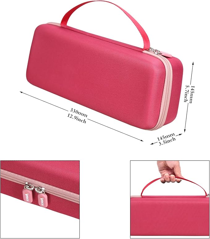 Aproca Storage Case Compatible with Fanttik Slim V8 Apex / V8 Mate / V10 Apex / V10 Mate Cordless Car Vacuum, Portable Bag for Accessories - Red (Case Only)
