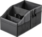 WHHMK Car Storage, Sturdy Leather Car Backseat Organizers, Support Up to 33 LB of Weight Automotive Front Seat Organizer, Floor Organizer and Storage Used for SUV Truck Toy Snack Water Bottle Holder