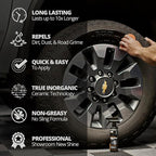 CERAKOTE Rapid Ceramic Tire Coat – Showroom New Tire Shine – Deep Tire Black Finish – Lasts Up to 10x Longer – No Sling, Non-Greasy Ceramic Tire Coating for Car, Truck & SUV – Easy Application (10oz)