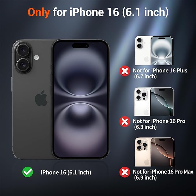 SUPFINE Magnetic for iPhone 16 Case (Compatible with MagSafe) (Military Grade Drop Protection) Slim Translucent Matte Shockproof with Anti-Fingerprint Phone Case,Forest Green