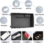 SKTU for 2025 2026 Genesis GV80 Accessories Center Console Organizer for 2025 2026 Genesis GV80 Console Tray 2025 2026 GV80 Middle Console Organizer with Coin Holder